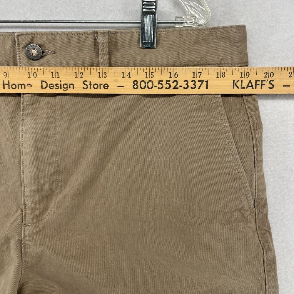 FLINT AND TINDER Short Mens 36 Huckberry 5" 365 Chino Stretch Cotton Brown - Picture 11 of 14